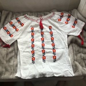 Handmade embroided blouse